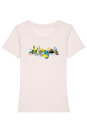 Preview: Damenshirt "Chemnitz-City", creme, T-Shirt bedruckt, Damen Preview: Damenshirt "Chemnitz-City", creme, T-Shirt bedruckt, Damen