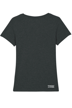 Preview: Damen-Shirt "Karl Marx" graumelange, Shirt Chemnitz, für Frauen Preview: graumelange färbendes T-Shirt Chemnitz2025 Rückseite
