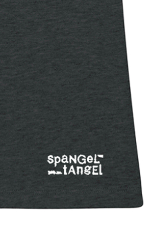 Preview: Damen-Shirt "Karl Marx" graumelange, Shirt Chemnitz, für Frauen Preview: kleiner Logodruck hinten
