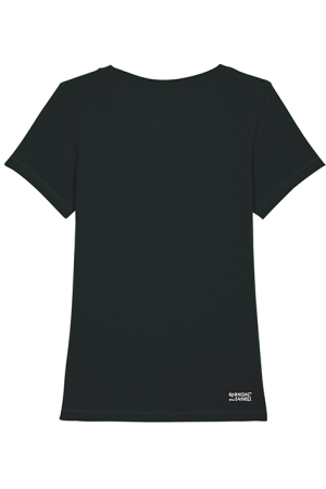 Preview: Damen-Shirt "Karl Marx" schwarz, Shirt Chemnitz, für Frauen Preview: schwarz farbenes T-Shirt Chemnitz2025 Rückseite
