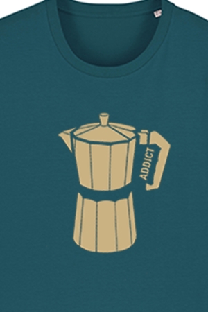 Preview: T-Shirt Coffee, Kaffee Shirt Unisex, petrol Preview: T-Shirt Coffee, Kaffee Shirt Unisex, petrol