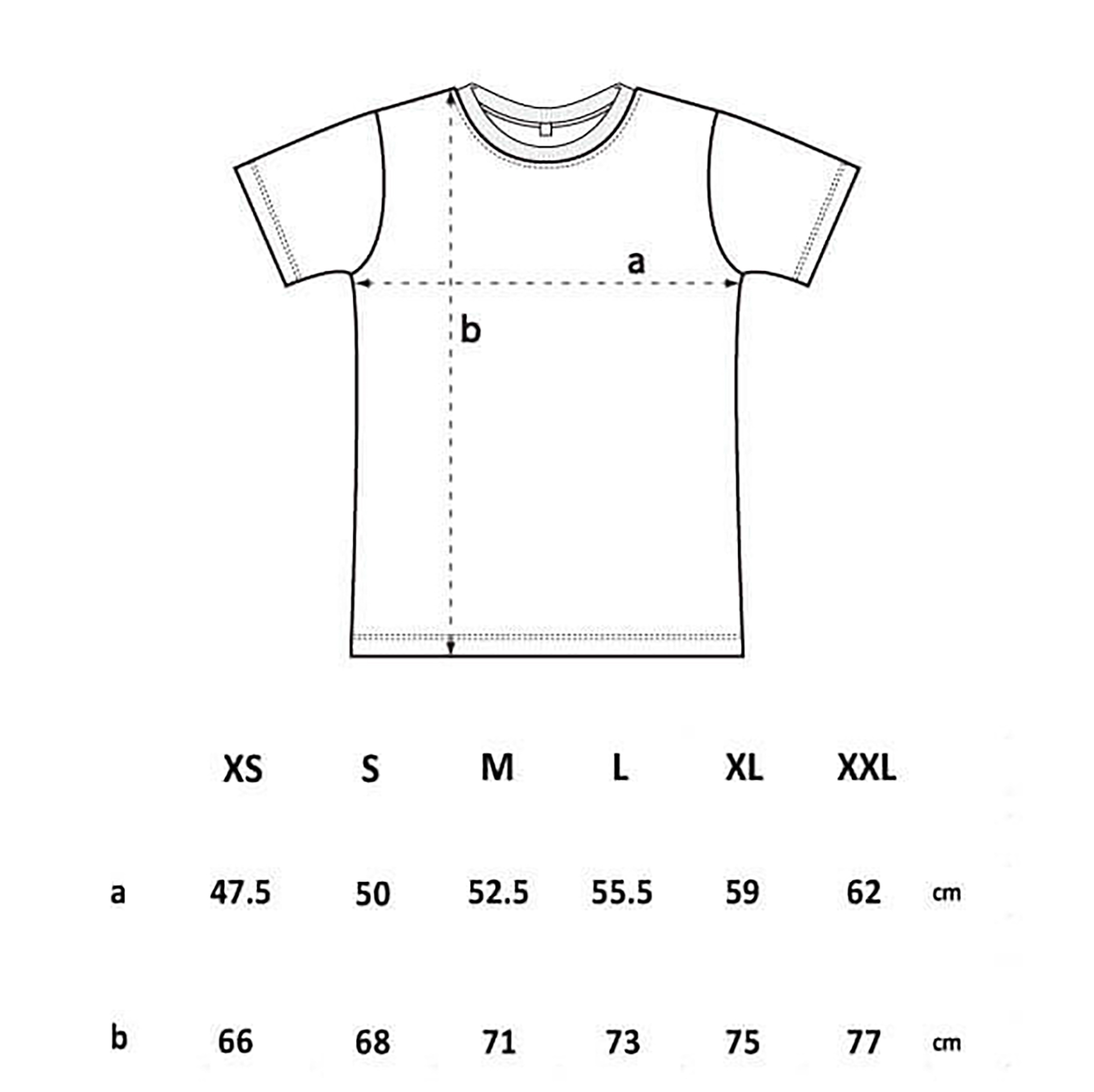 Größentabelle Herrenshirt