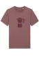 Preview: T-Shirt Coffee-Motiv, graublau