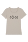 Preview: Graues Damenshirt mit Robotern