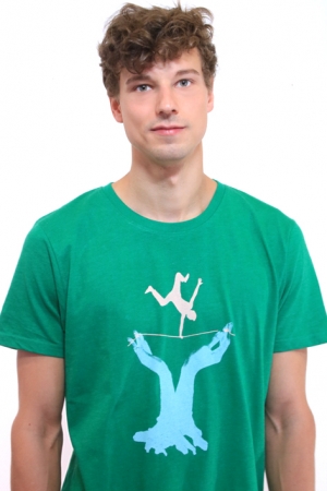 Preview: Rundhalsausschnitt, Slacklin motiv