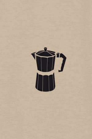 Preview: Kaffee-Print Nahaufnahme