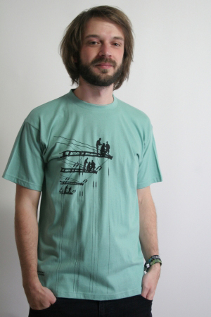 T-Shirt "Starkstrom", mint, FairWear