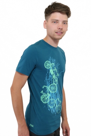 Preview: schickes Shirt mit zweifarbigen Fahrrädern