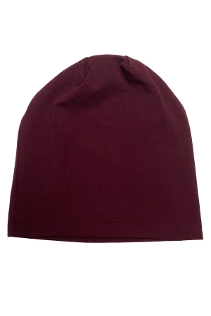 Beanie mit Schallplatte, bordeaux