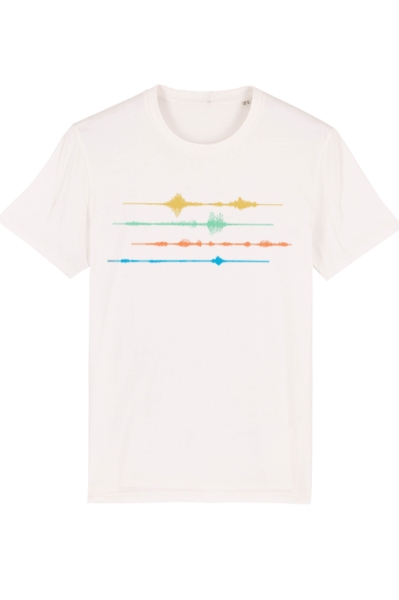 T-Shirt mit Frequenz-Motiv