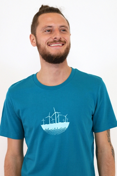 türkises Männershirt