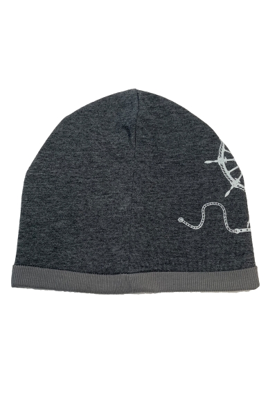 Seitenansicht Mütze bdedruckt