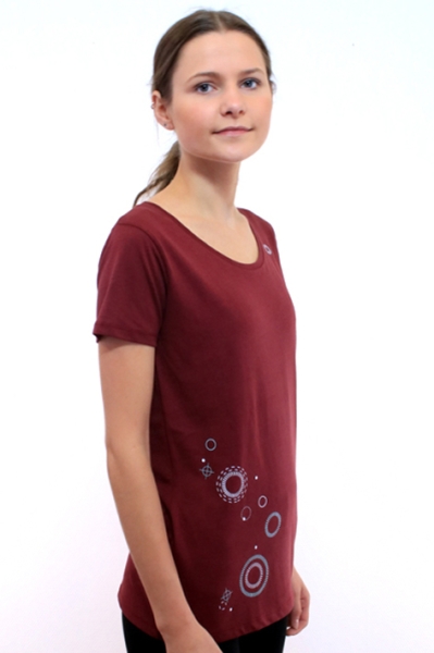 burgundfarbenes Shirt