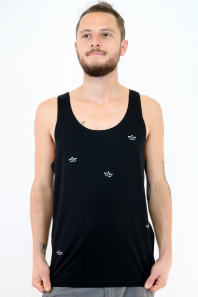 Tanktop mit weißen Schiffchen