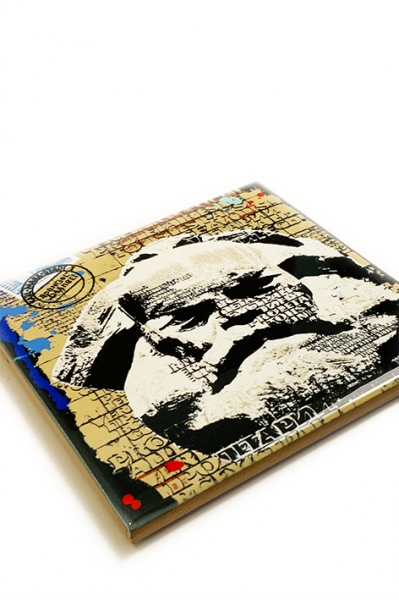 Fliese „Karl-Marx“ (Unterersetzer, Deko, Wandschmuck)