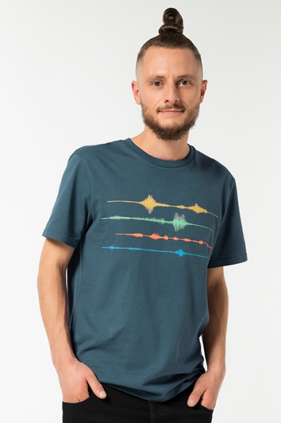T-Shirt aus Bio-Baumwolle mit modernem Schnitt