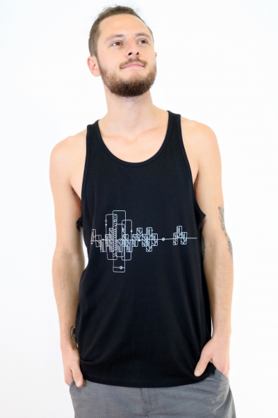 Tanktop mit geometrischem Muster