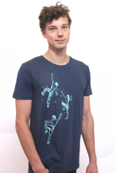 T-Shirt, Bouldern, grau, Herren, Klettern