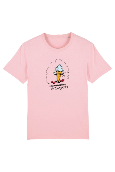 rosanes T-Shirt mit Eis-Motiv