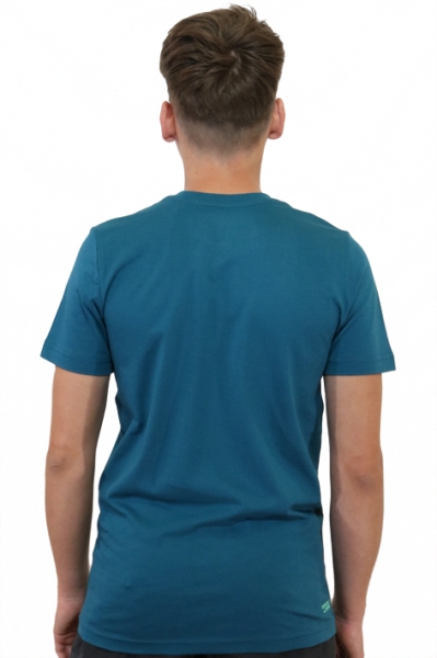 zweifarbiger Siebdruck in grün und bleu