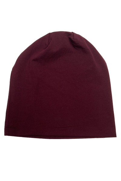 Beanie mit Schallplatte, bordeaux