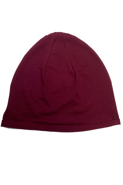 rote Mütze mit Fahrrad