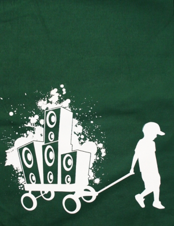 Boxen Bernd mit Handwagen und Anlage